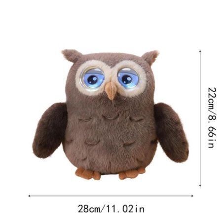 (image for) Ai Smart Owl Interactive Plush Toy GPT-Powered Emotional Companion With Tactile Ai Toys Sensing Glowing Eyes Multilingual Chat App Controlled Ai Stuffed Animal For Kids