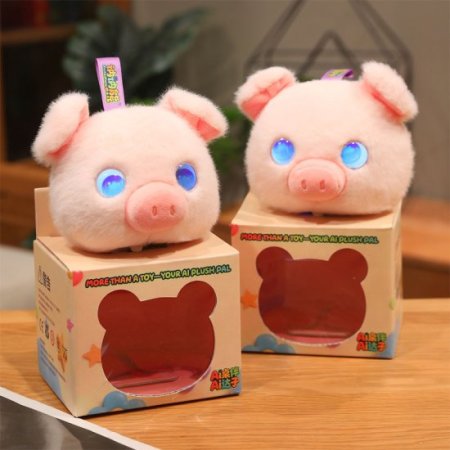 (image for) Ai Smart Pig Stuffed Animal With ChatGPT AI Interactive Plush Toy Ai Toys Emotional AI Pet Robot Companion Ai In Toys Gifts For Kids Ages 3+