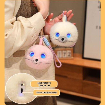 (image for) Ai Kids Toys Seal Plush Toy With Emotional Feedback Ai In Toys Multilingual Emotional Ai Robot Best Ai Chatbot Gift For Kids 3 Years And UP