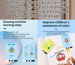 (image for) Drawing Robot For Kids With 100 Cards Interactive Educational Painting Robot Toy With 12 Color Pens For Girls And Boys Ages 3 years and up