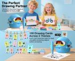 (image for) Drawing Robot for Kids Robot Images For Drawing With 100 Cards Painting Robot With 12 Colorful Pens Gift For Boys And Girls 3 years and up