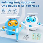 (image for) Drawing Robot For Early Learning Robot Drawing For Kids With 100 Cards Painting Robot With 12 Colorful Pens Gift For Boys And Girls 3 years and up