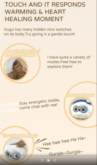 (image for) Ai Plush Toy For Kids With ChatGPT GUGU OWL Ai In Toys For Girls And Boys